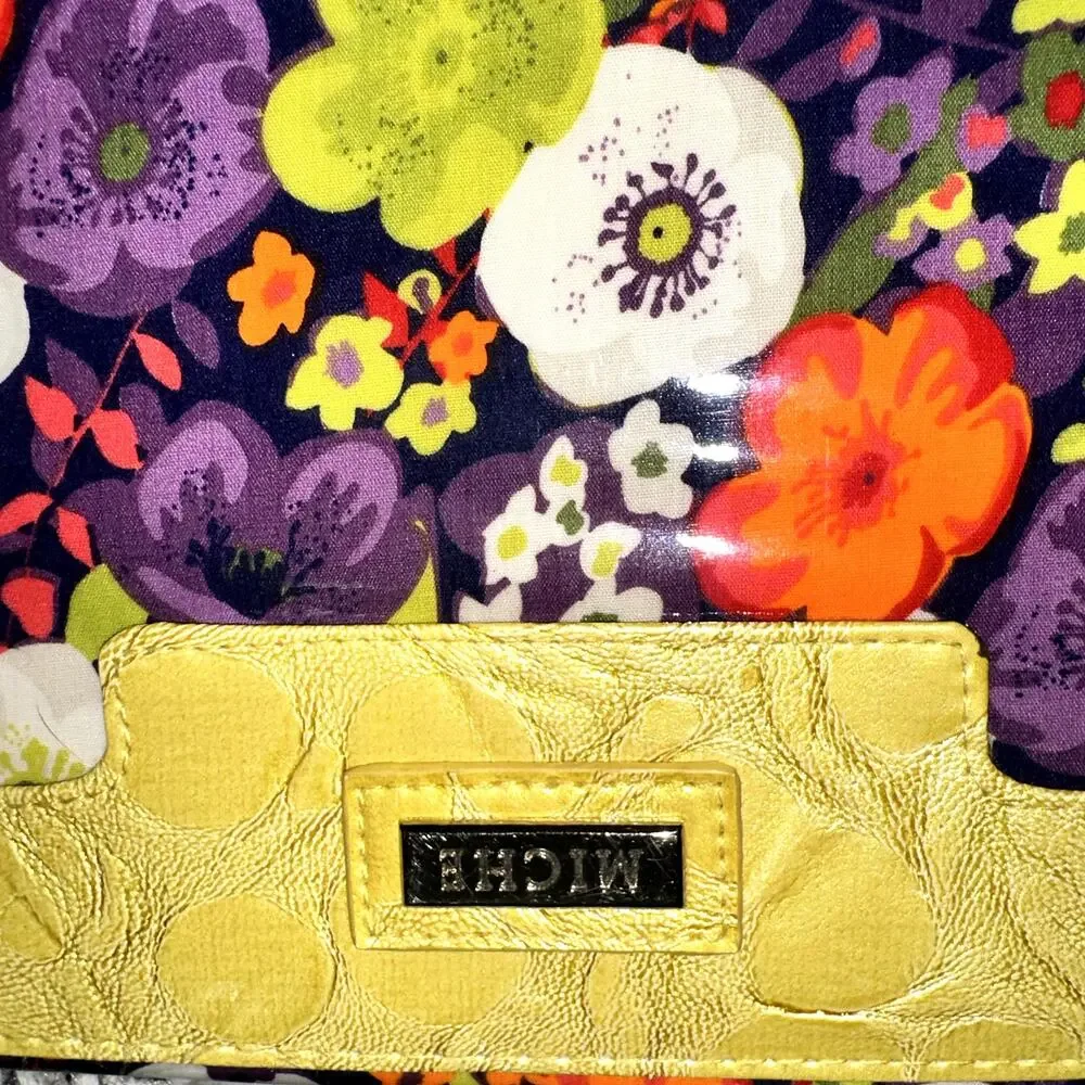 Miche Classic Shell Sabrina Floral Yellow Purple Orange Magnetic Purse Cover